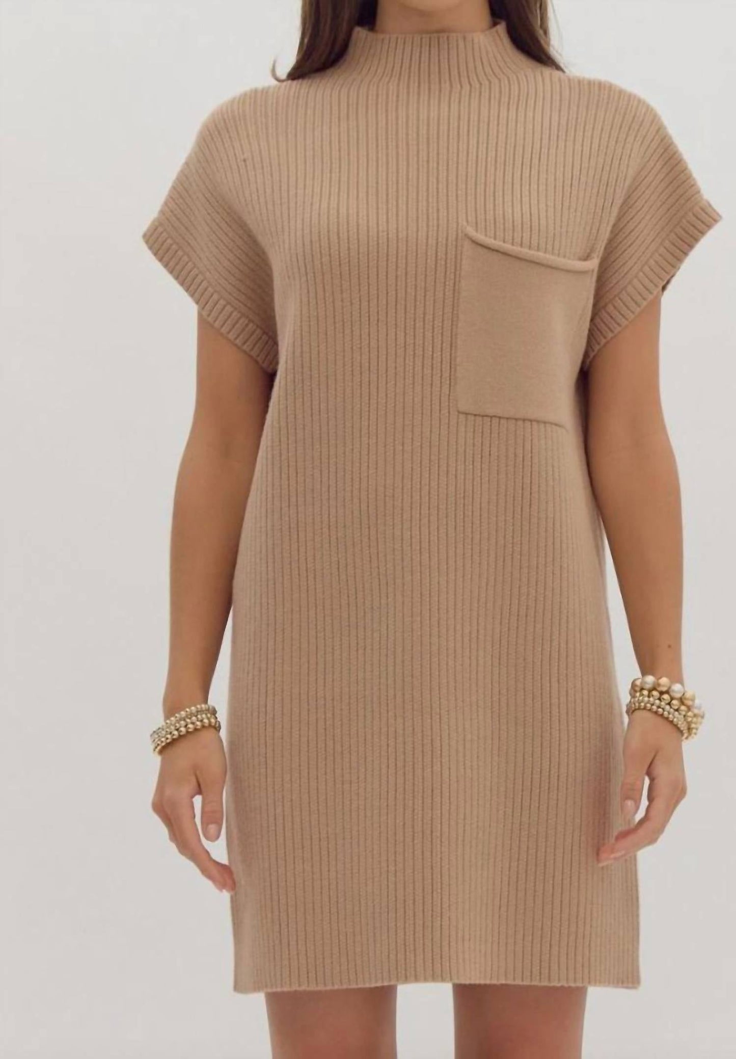 Entro - Mock Neck Sweater Dress