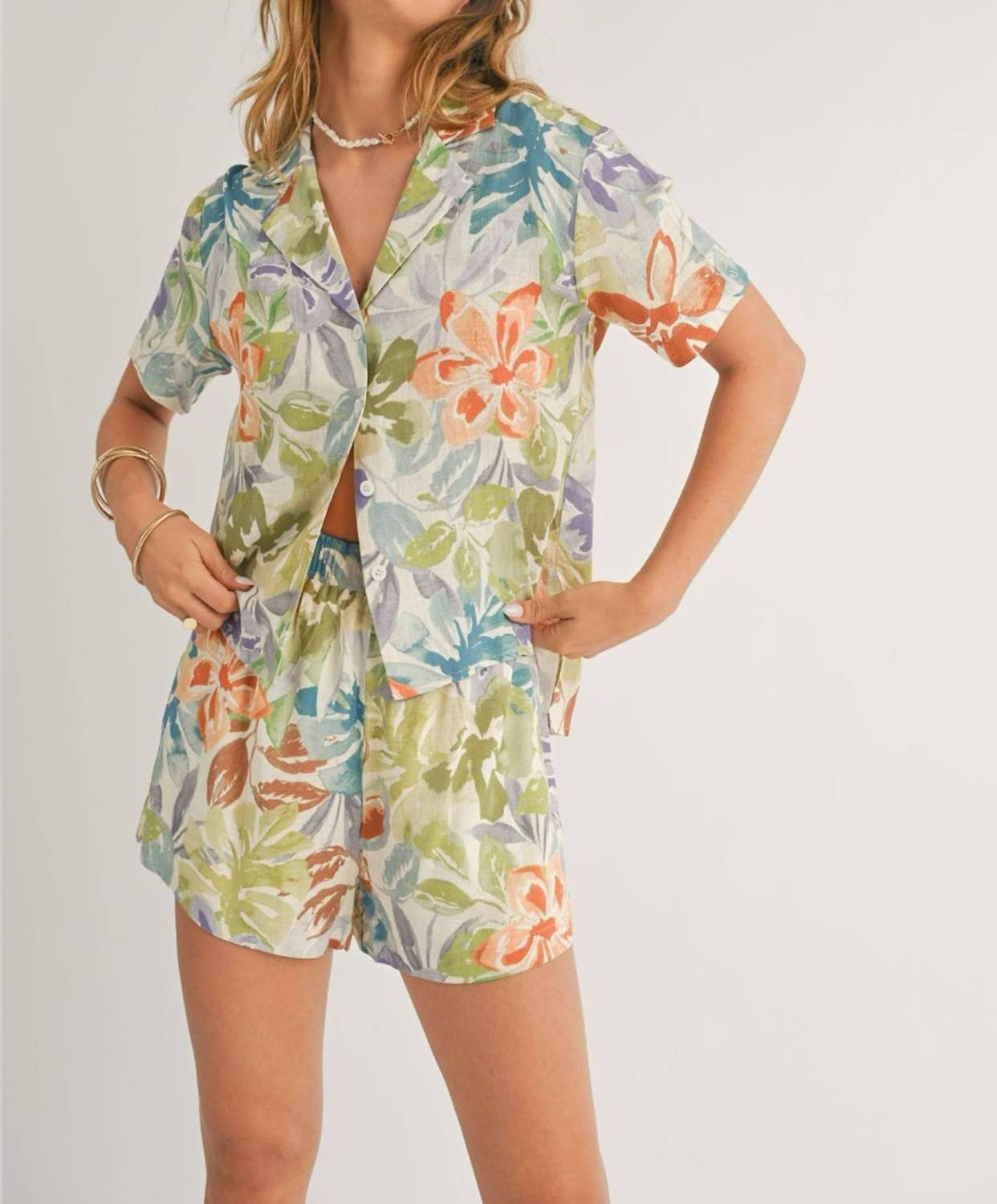 Sage The Label - Beach Club Button Top
