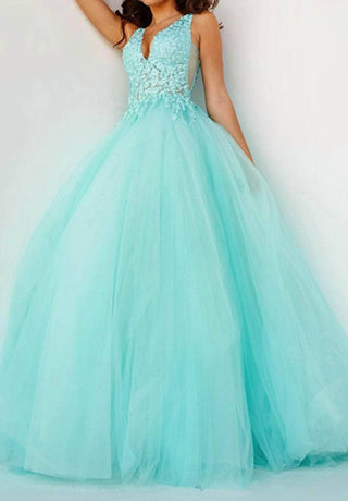 Jovani - Embroidered Bodice Ballgown