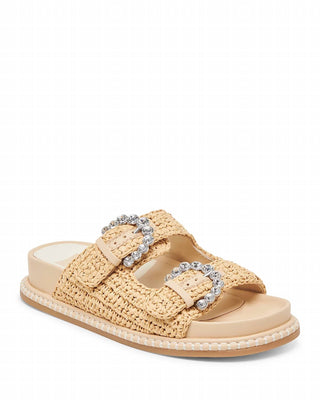 Dolce Vita - Women's Shauny Crystal Buckled Slide Sandals