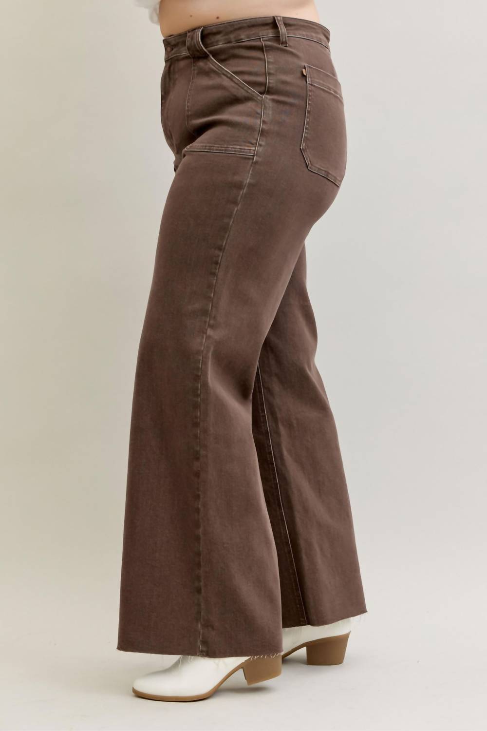 Judy Blue - Retro High Waist Wide Leg Jeans - Plus