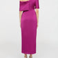 Theia - Rayna One Shoulder Draped Gown