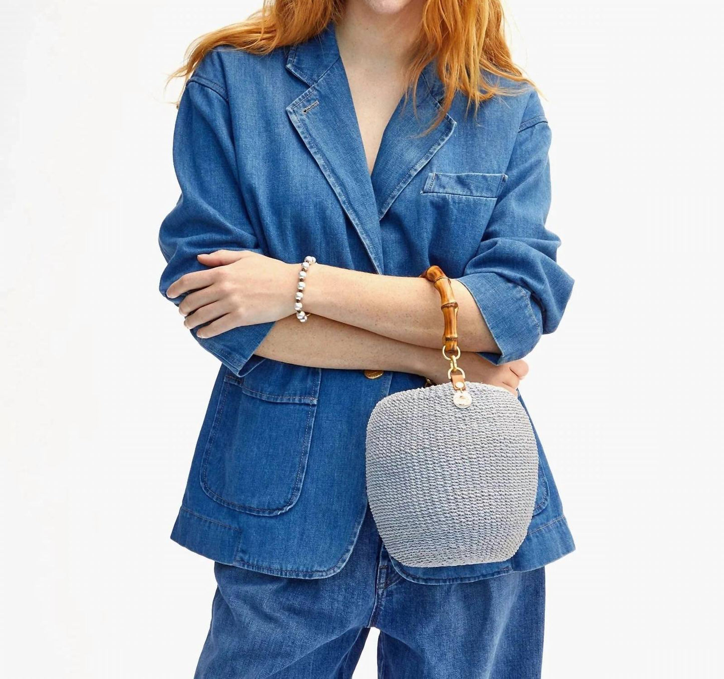 Clare V. - Women's Pot De Miel With Bamboo Handle Basket Bag