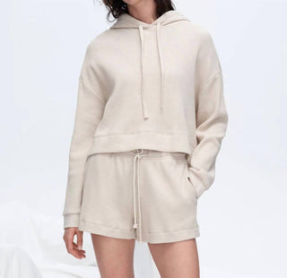 Atm - Women's Slub Jersey Waffle Boxy Hoodie