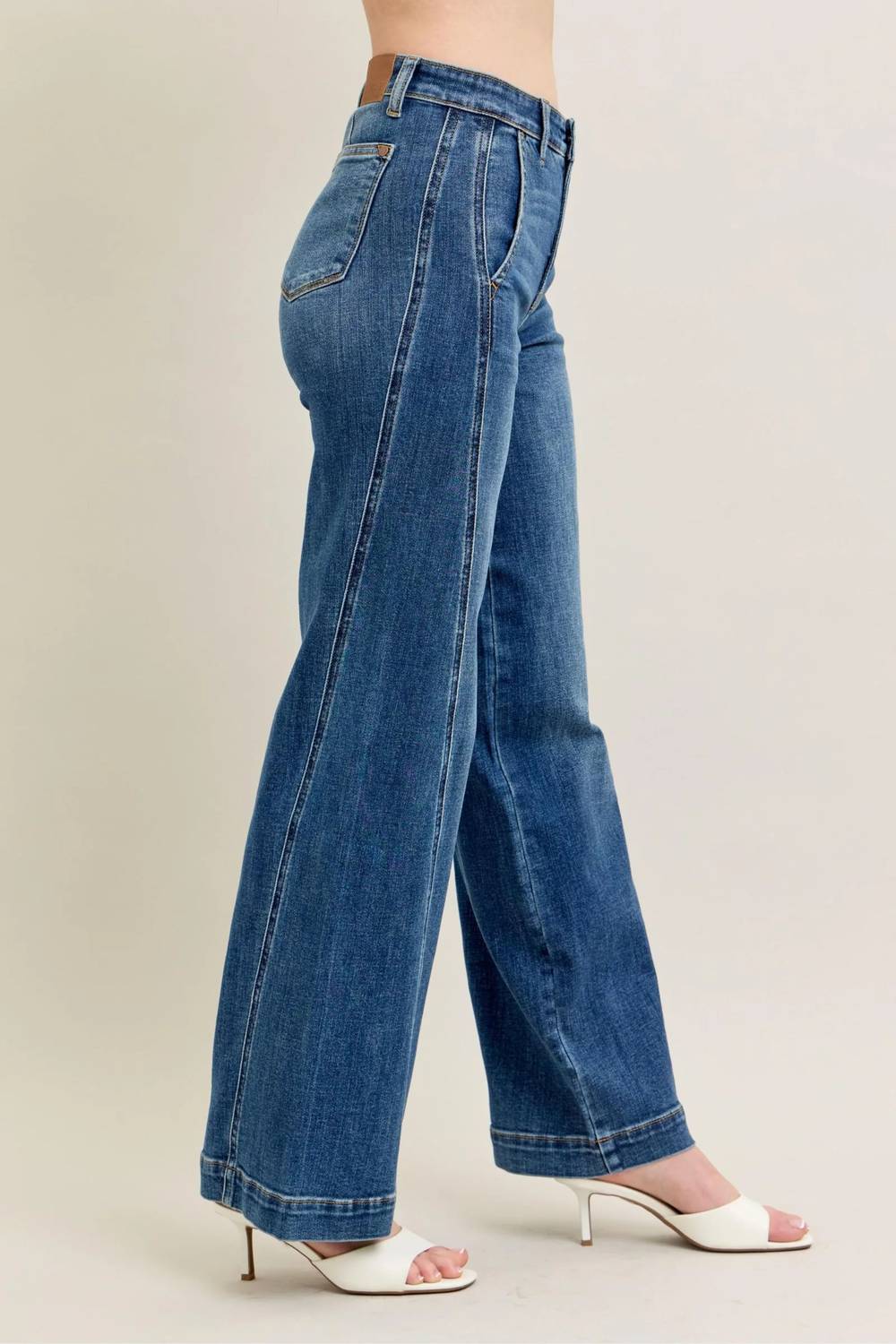Judy Blue - High Waist Trouser Wide Leg Jean