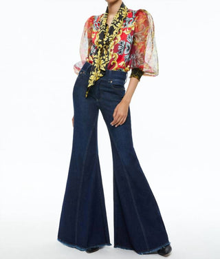 Alice + Olivia - Brentley Tie Neck Blouse