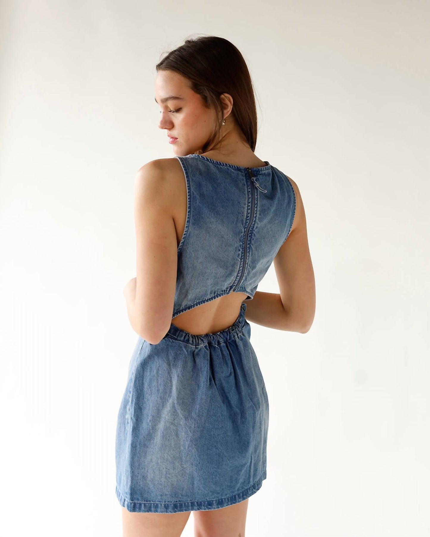 Free People - Atlas Denim Mini Dress