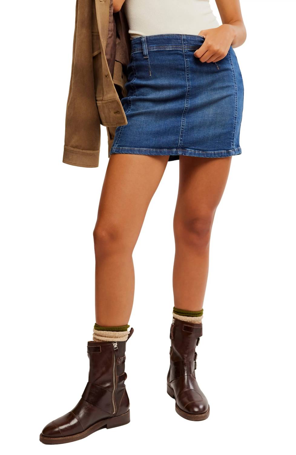 Free People - Daylight Denim Mini Skirt