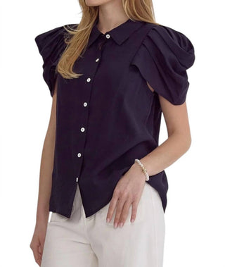 Entro - Button Up Collared Top