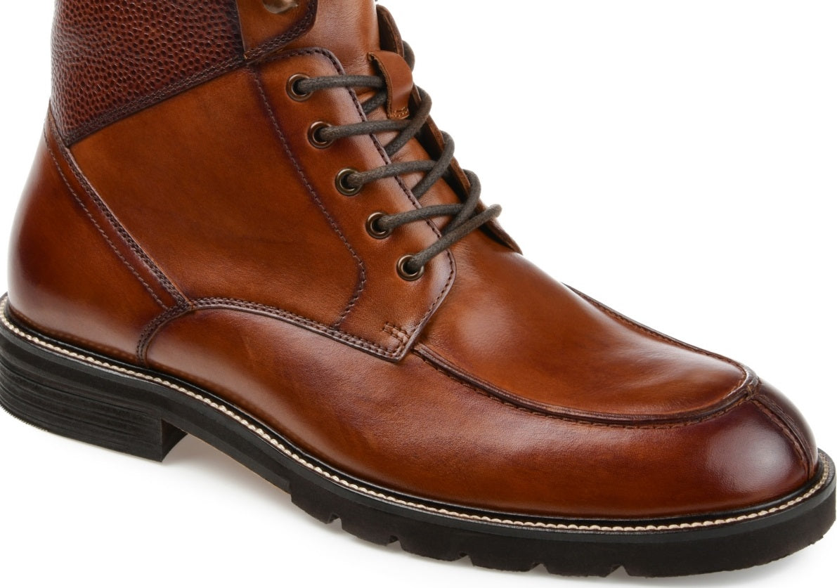 Thomas & Vine Men's Lowry Split Toe Ankle Boot Brown Size 10 M