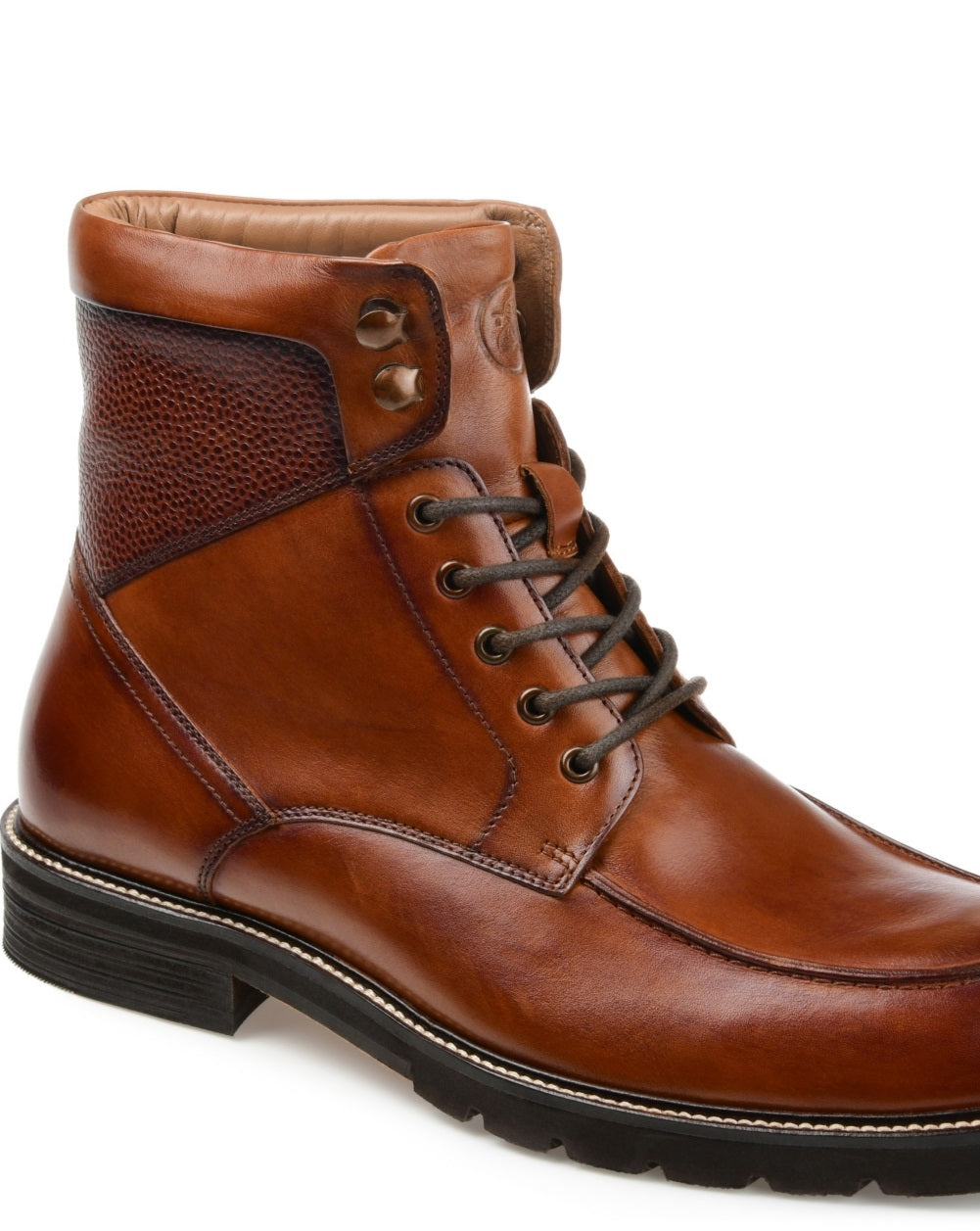 Thomas & Vine Men's Lowry Split Toe Ankle Boot Brown Size 10 M