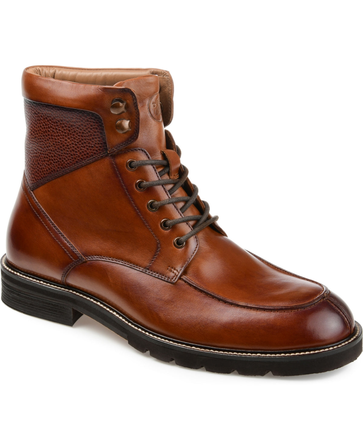 Thomas & Vine Men's Lowry Split Toe Ankle Boot Brown Size 10 M