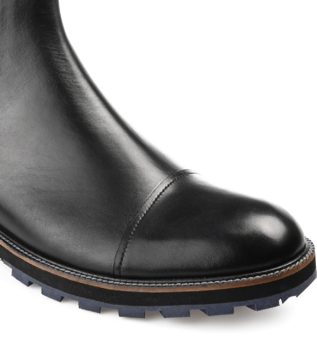 Thomas & Vine Men's Jaylon Cap Toe Chelsea Boot Black Size 10 M