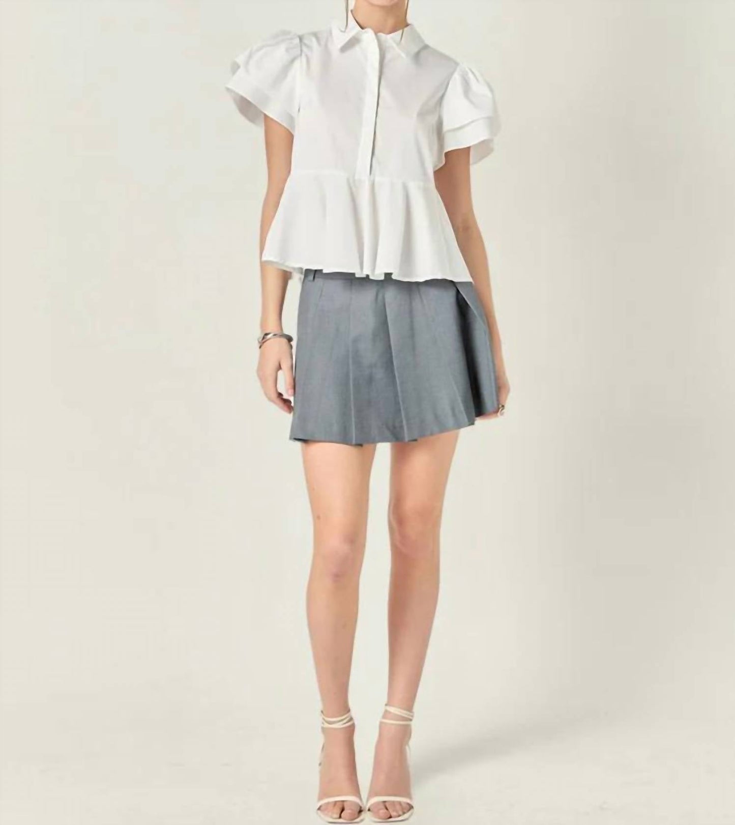 English Factory - Lilly Peplum Top