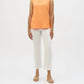 Joseph Ribkoff - Apricot Eggshell Keyhole Cut Out Sleeveless Top