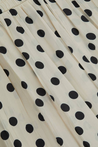 L'Agence - Lillian Polka Dot Wide Leg Pant