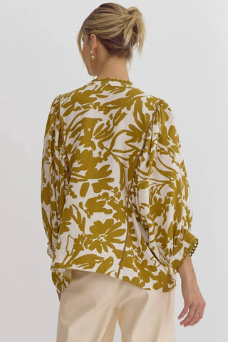 Entro - Dijon Printed Blouse