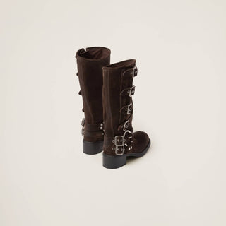 Miu Miu - Pre-loved Women Buckle-detail Boots