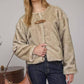 Blu Pepper - Faux Fur Front Tab Coat