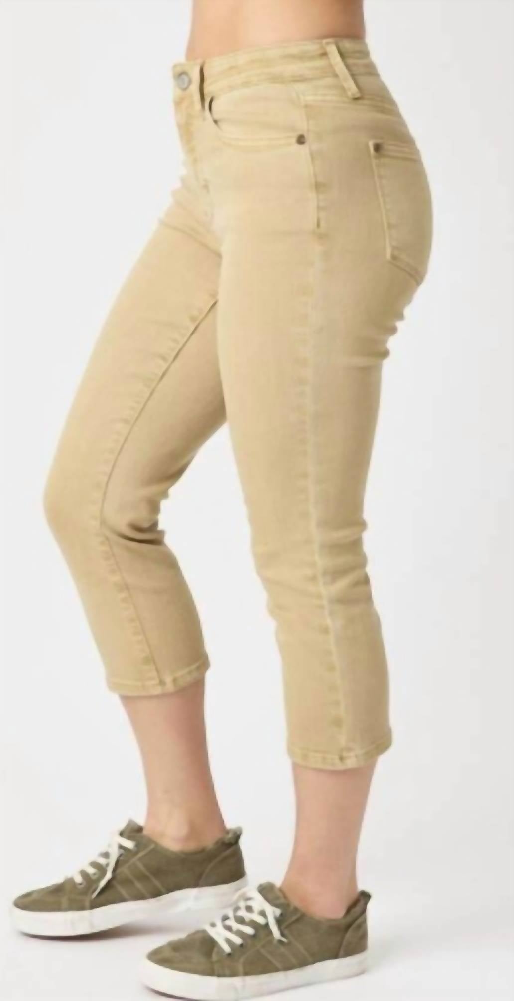 Judy Blue - So Casual Khaki Capris