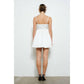 Ina - Pearl-embellished Double Bow Detail Mini Dress