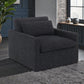 Naveen Swivel Chair with 1 Toss Pillow