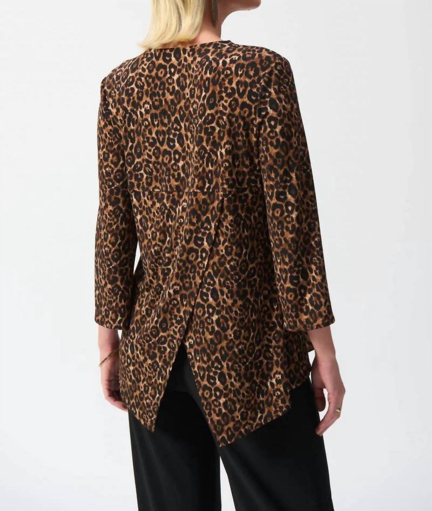 Joseph Ribkoff - Animal Print Split Sleeve Tunic Top