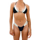 Gigizara - Lunar Triangle Bikini Top Geo Wave Elegance