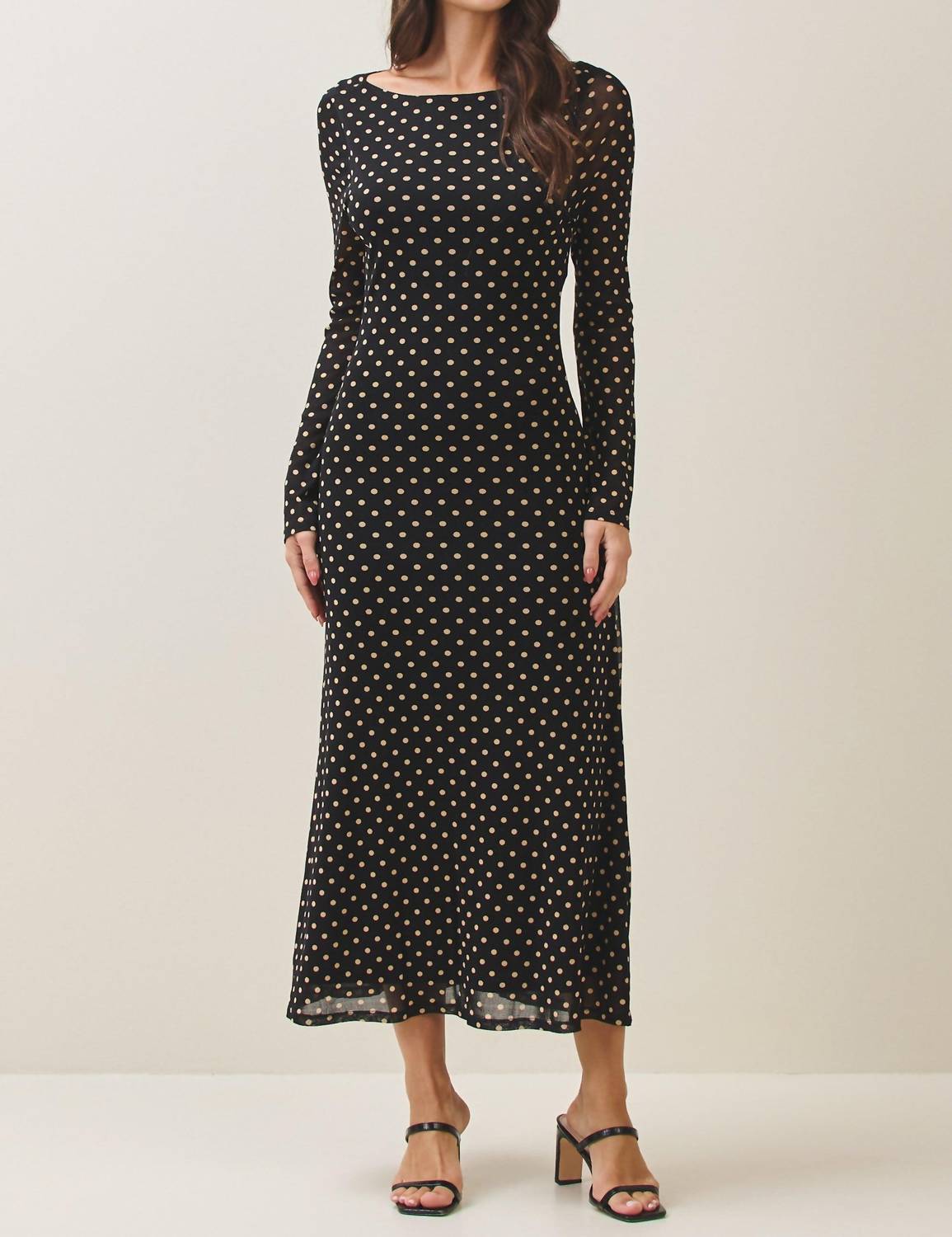Able - Polka Dot Midi Dress