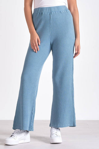 Elan - Drawstring Waffle Flare Pant