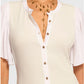 Ramy Brook - Colette Ribbed Combo Short Sleeve Top