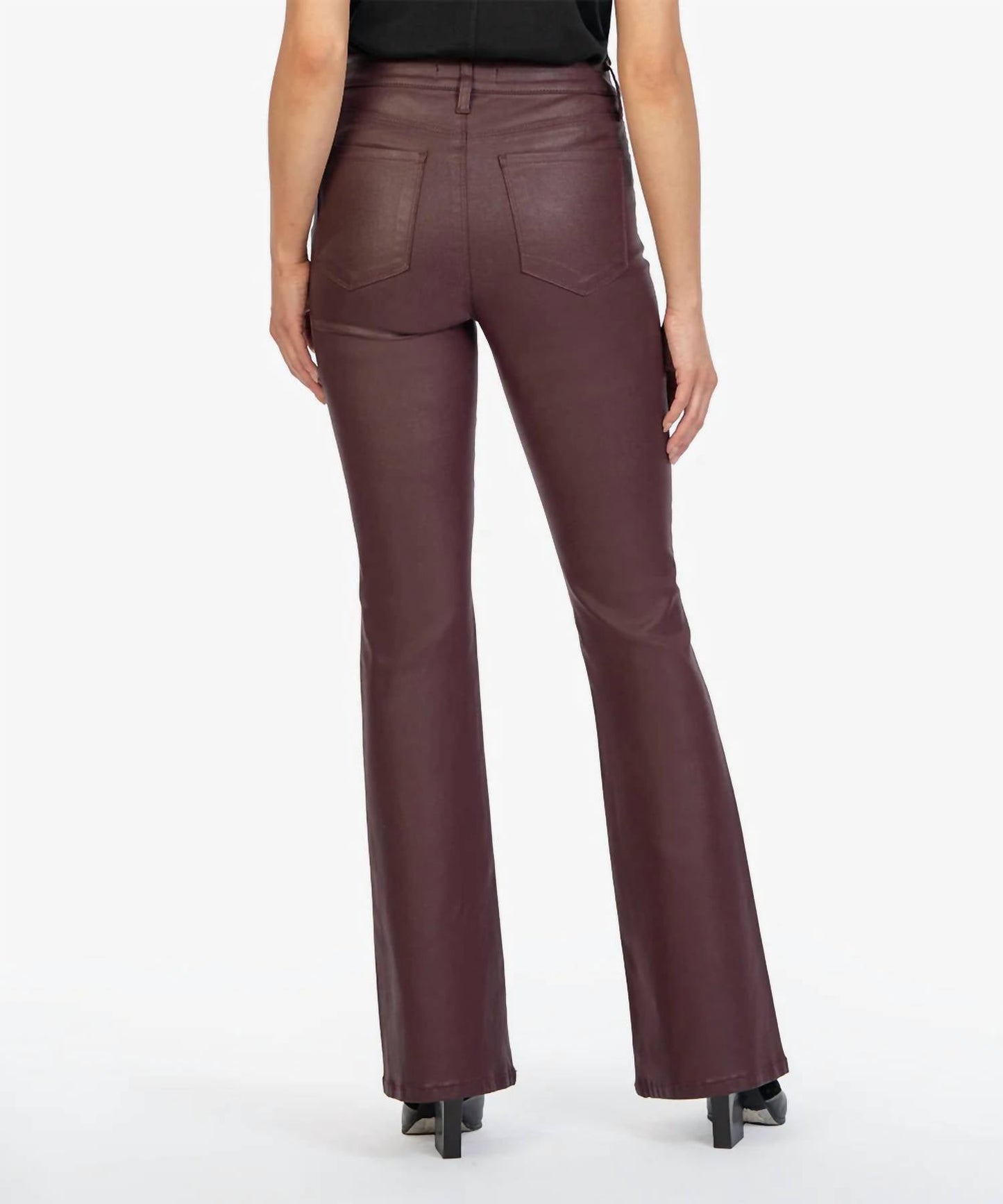 Kut From The Kloth - Ana Fab Ab Coated Flare Jeans
