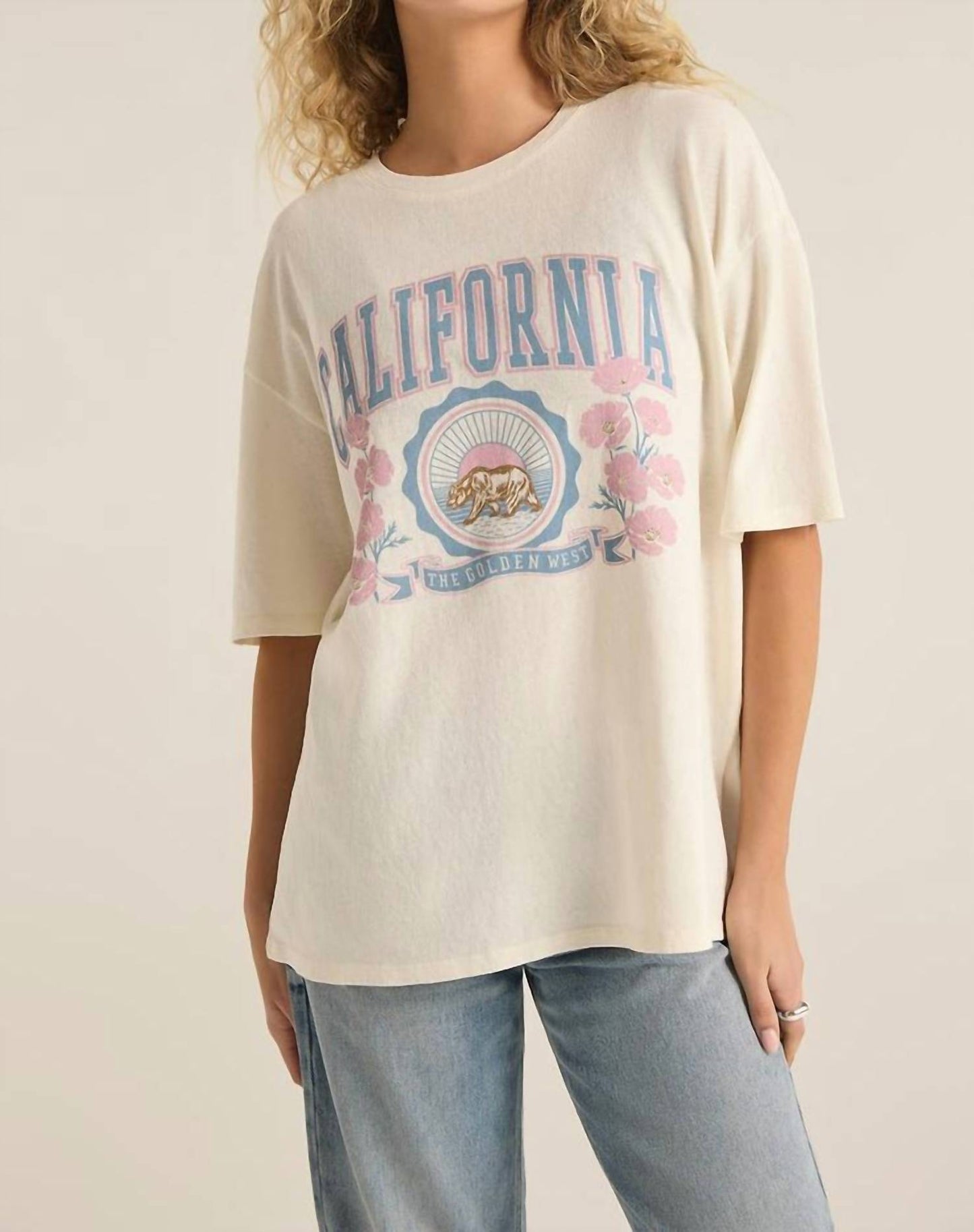 Z Supply - POPPY BEAR SOCAL OVERSIZED TEE
