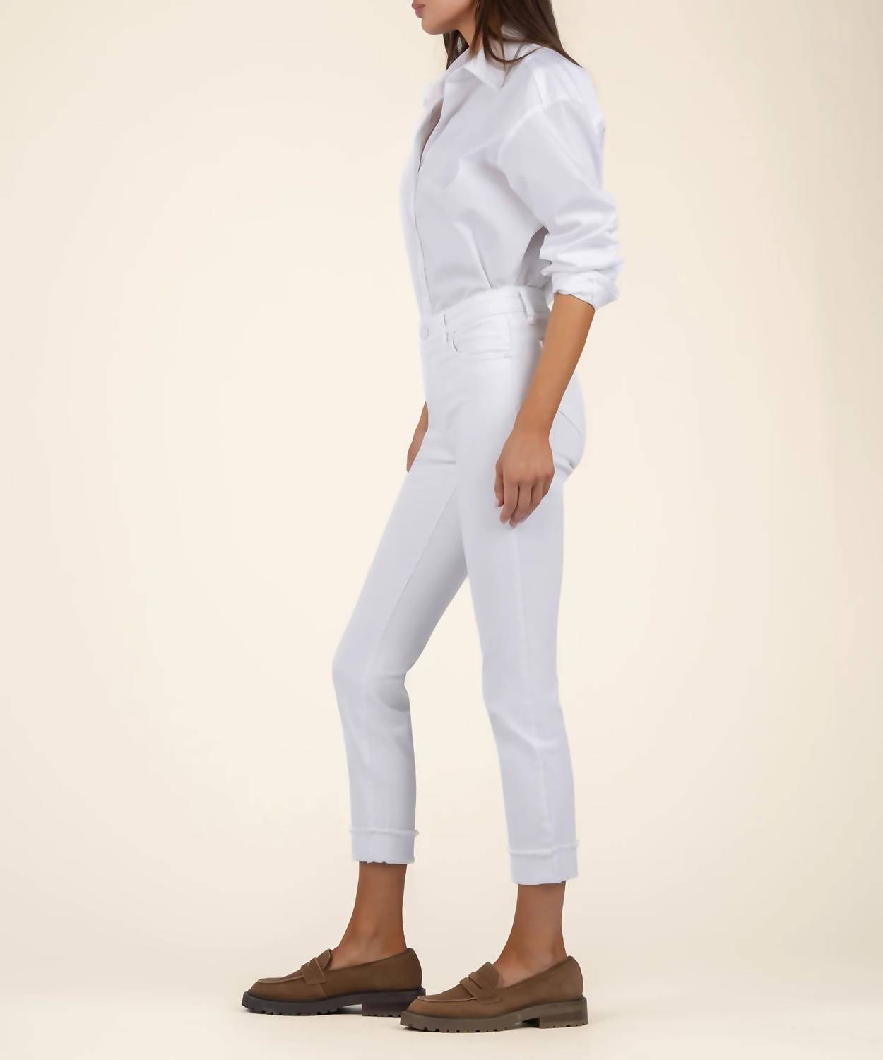 Kut From The Kloth - Amy Mid Rise Crop Straight Leg Pants