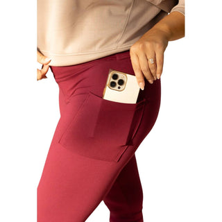 Julia Rose - Molly Crossover Full Length Leggings with Pockets