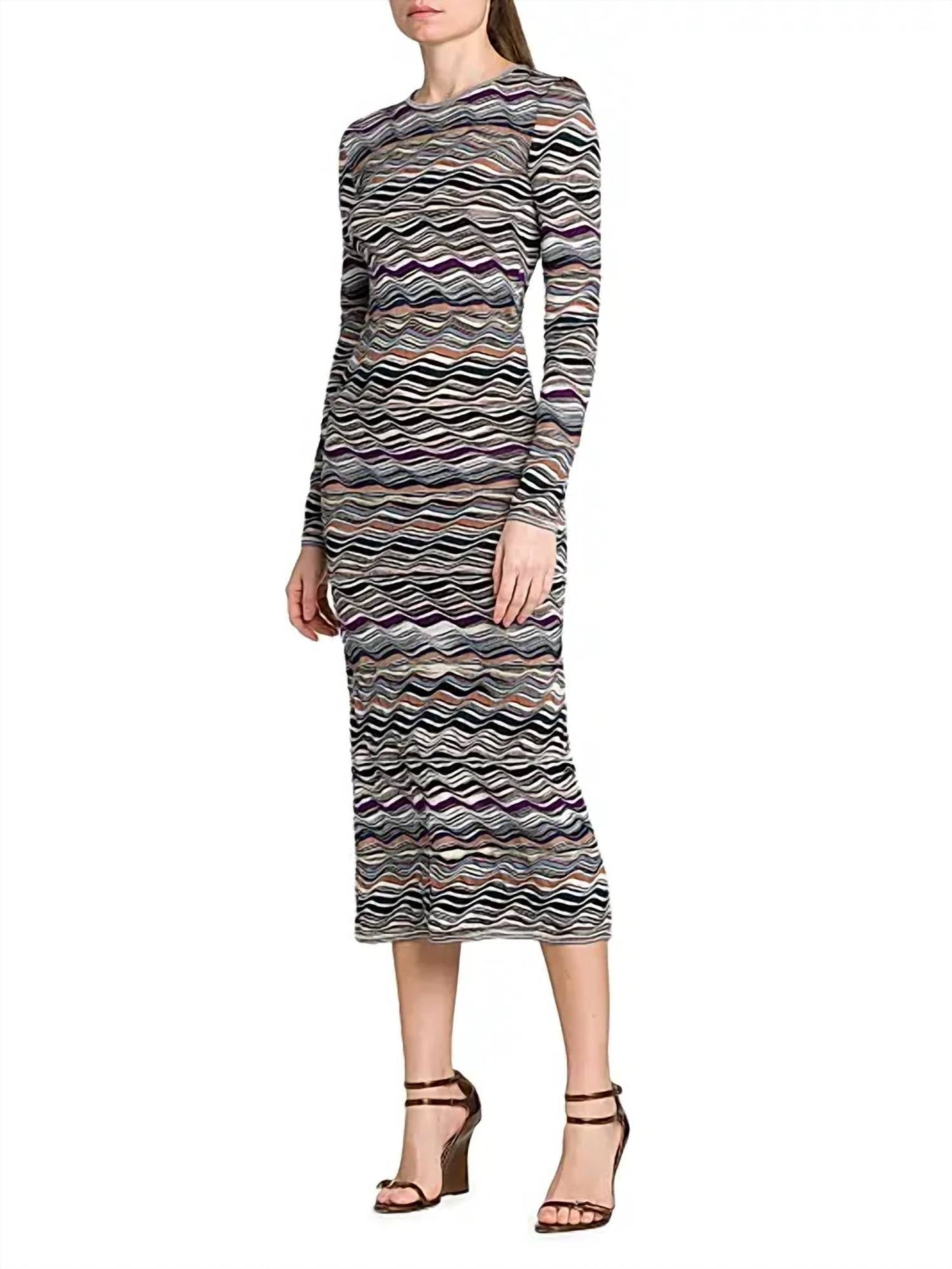 Missoni - Zig-zag Knit Midi Dress