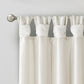 Twist Tab Lined Window Curtain Panel White 50x84