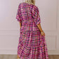 Entro - Pretty in Plaid Maxi Dress
