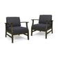Perla Contemporary Club Chair with Water-Resistant Cushion