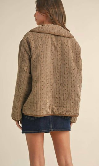 Klesis - Polkadot Embroidered Quilted Jacket