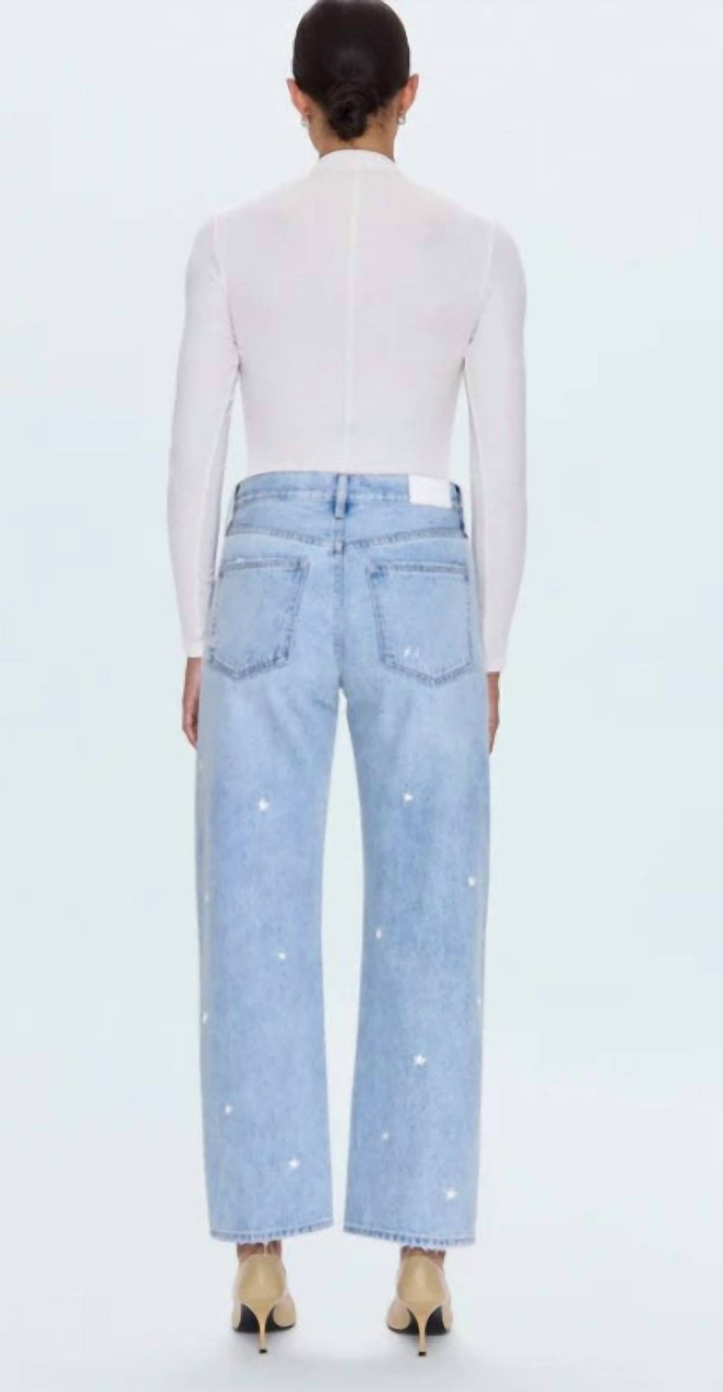 Pistola - Lexi Mid Straight Bow Jeans
