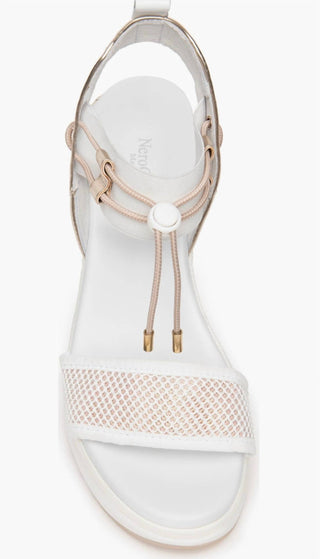 Nerogiardini - Women's Bungee Platform Wedge Sandals