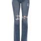 Judy Blue - Destructed Wide Leg Jeans