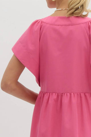 Entro - Bold And Beautiful Button Dress