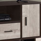Contemporary TV Stand Console with Storage and Wire Management
