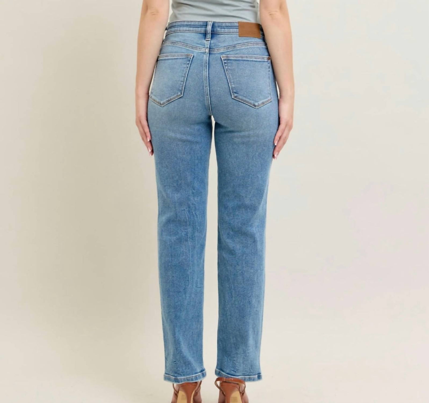 Judy Blue - High Waist Vintage Wash Straight Jeans