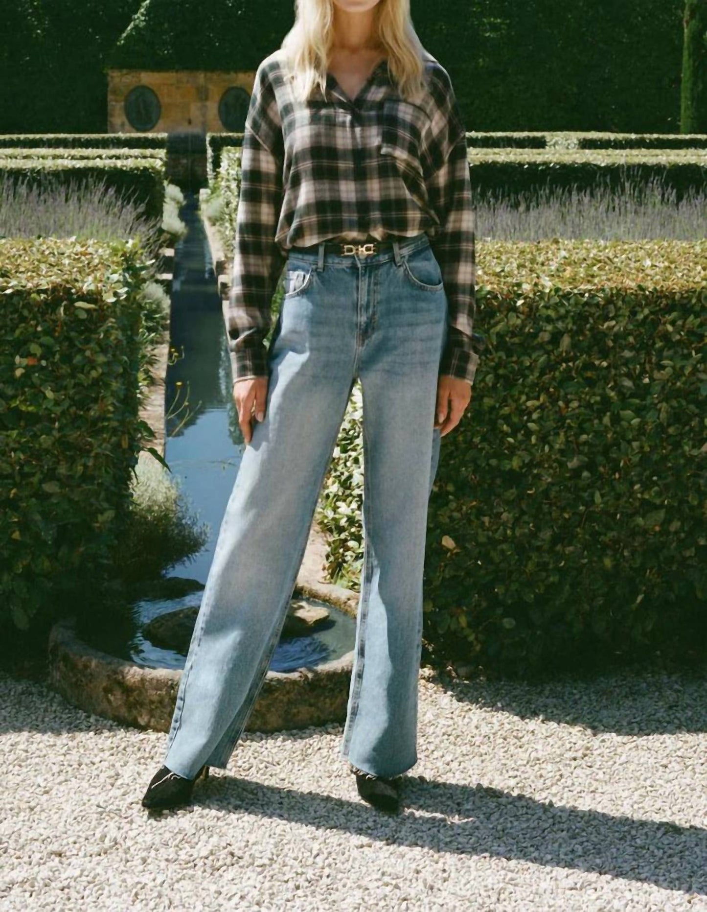 Z Supply - River Plaid Button Up Top