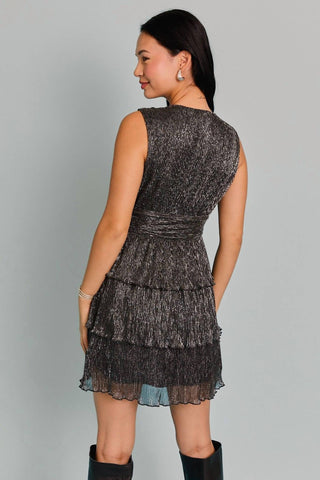 Le Lis - Midnight Shimmer Mini Dress