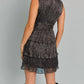 Le Lis - Midnight Shimmer Mini Dress