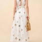 Blue B - Seashell Embroidered Maxi Dress